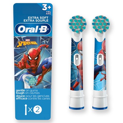 Oral-B Marvel's Spider-Man Kids Extra Soft Replacement Brush Heads 2ct - New