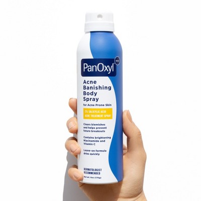 PanOxyl Acne Banishing Body Spray 2% Salicylic Acid 6oz - Imperfect Container
