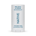 Native Solid Deodorant for Men & Women Sea Salt & Cedar Aluminum-Free 2.65oz - Imperfect Container
