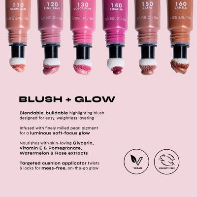 Milani Cheek Kiss Liquid Blush + Glow Pink Cava 0.33 fl oz - Imperfect Container