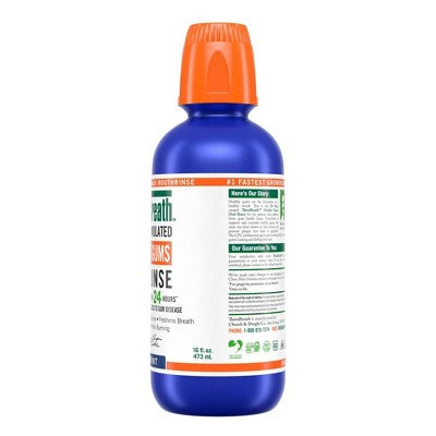 TheraBreath Healthy Gums Mouthwash Antigingivitis Clean Mint 16 fl oz - Imperfect Container