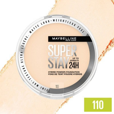 Maybelline Super Stay Matte 24HR Hybrid Pressed Powder Foundation 110 0.21 oz - New