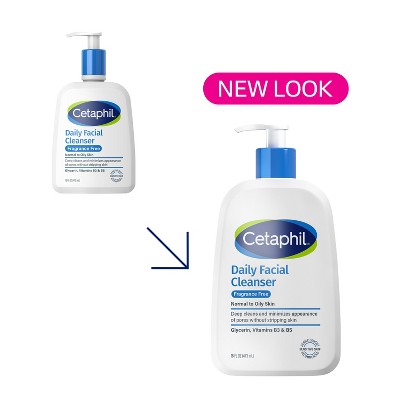 Cetaphil Daily Face Cleanser Fragrance Free Unscented 16 fl oz - Imperfect Container