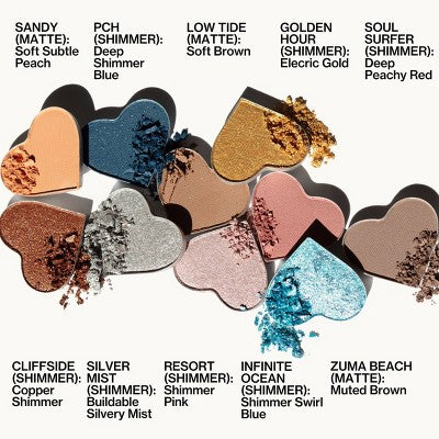 Pacifica Malibu Eye Shadows Palette 0.2oz - New