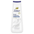 Dove Deep Moisture Body Wash Nourishes the Driest Skin 24hr Lotion-Soft Skin 20 fl oz - Imperfect Container