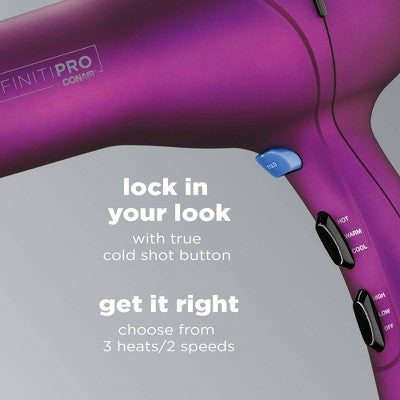 Conair Magenta Soft Touch AC Motor Hair Dryer 1875 Watts - Imperfect Box