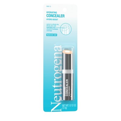 Neutrogena Hydro Boost Hydrating Concealer Stick; Hyaluronic Acid 10 Fair 0.12oz - New