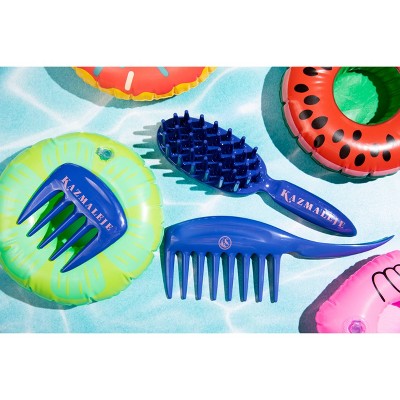 KAZMALEJE KurlsPlus Paddle Hair Comb Blue - Imperfect Box