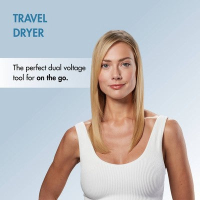 BaBylissPRO Nano Titanium Travel Hair Dryer Blue 1000W - New