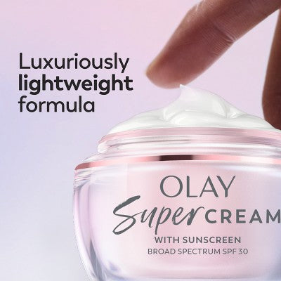 Olay Super Cream Face Moisturizer with Sunscreen SPF 30 1.7oz - Missing Box
