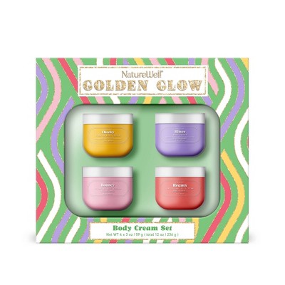 NatureWell Bath and Body Gift Sets Golden Glow 4ct - Missing Box