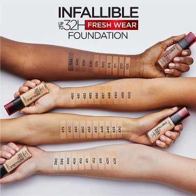 L'Oreal Paris Infallible 32HR Fresh Wear Foundation SPF 25 440 Natural Rose 1 fl oz - Missing Lid