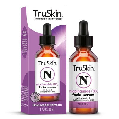 TruSkin Niacinamide Facial Serum with Vitamin E and Hyaluronic Acid 1 fl oz - New
