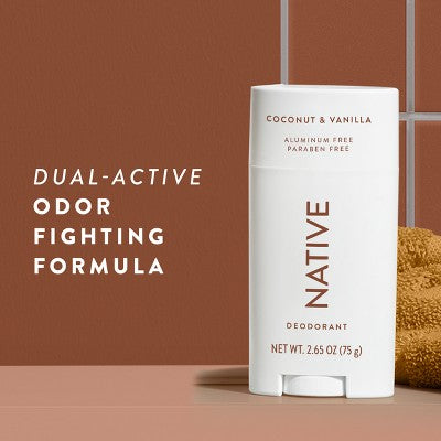 Native Solid Deodorant for Men Coconut & Vanilla 2.65oz - New