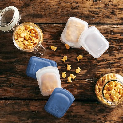 Stasher Reusable Silicone Travel Accessories Bag Set - 2pk