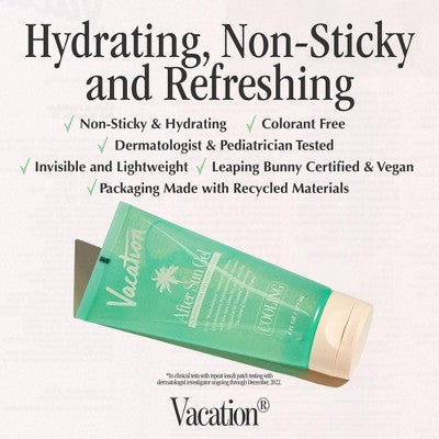 Vacation Sunscreen After Sun Gel 6 fl oz - NEW