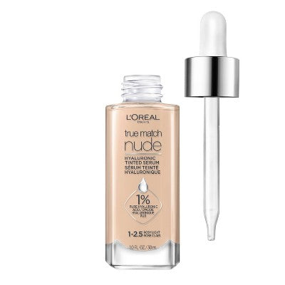 L'Oreal Paris True Match Hyaluronic Tinted Serum 1-2.5 Rosy Light 1 fl oz - Imperfect Container