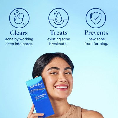 Differin Retinoid Acne Treatment; Adapalene Gel 0.1% 45g/1.6oz - Imperfect Box