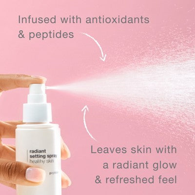 Neutrogena Healthy Skin Radiant Makeup Setting Spray with Antioxidants & Peptides 3.4 fl oz - Imperfect Container