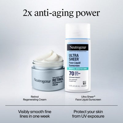 Neutrogena Rapid Wrinkle Repair Retinol Face Moisturizer 1.7 oz - Imperfect Box