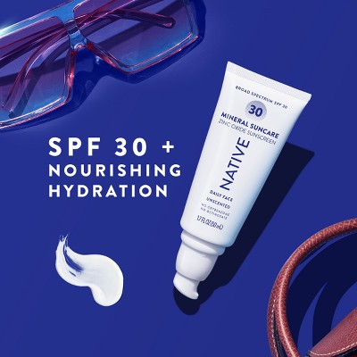 Native Mineral Face Lotion Unscented SPF 30 1.7 fl oz - Imperfect Box