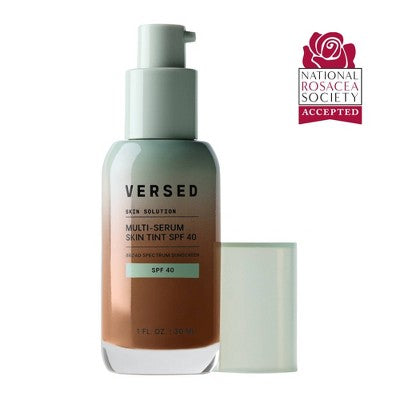 Versed Skin Solution Multi-Serum Skin Tint Foundation SPF 40 12W 1 fl oz - Imperfect Container