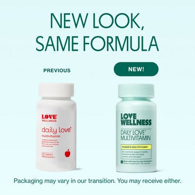 Love Wellness Daily Love Women's Multivitamin 60ct - New