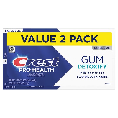 Crest Pro-Health Gum Detoxify Deep Clean Toothpaste 4.8oz/2pk - Missing Box