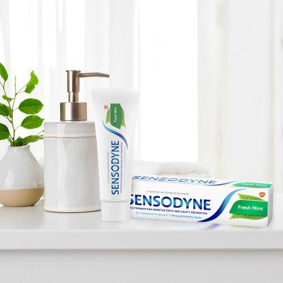 Sensodyne Fresh Mint Sensitivity Protection 2pk Toothpaste - Imperfect Box