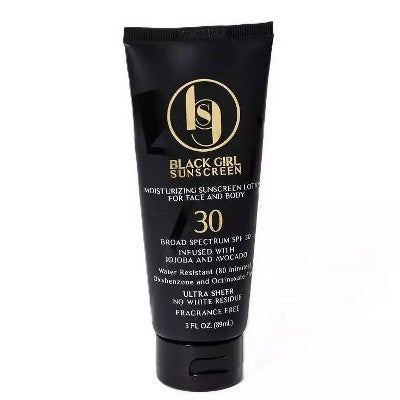 Black Girl Sunscreen Broad Spectrum Infused with Jojoba Oil SPF 30 3 fl oz - Imperfect Container