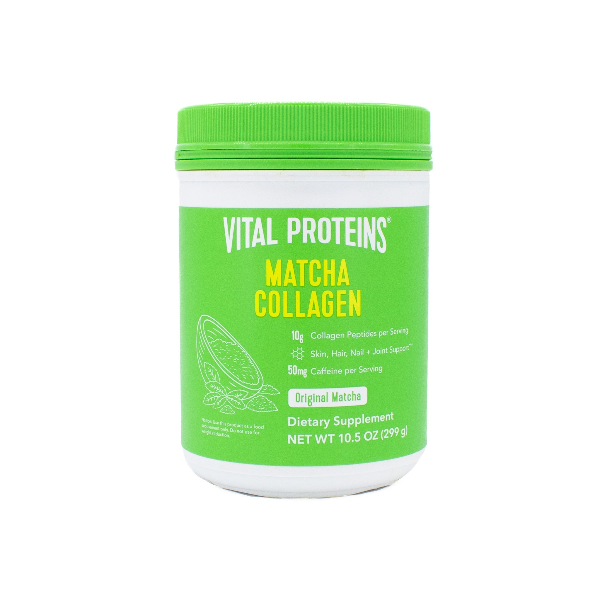 Vital Proteins Matcha Collagen Dietary Supplement ORIGINAL MATCHA 10.5oz - New