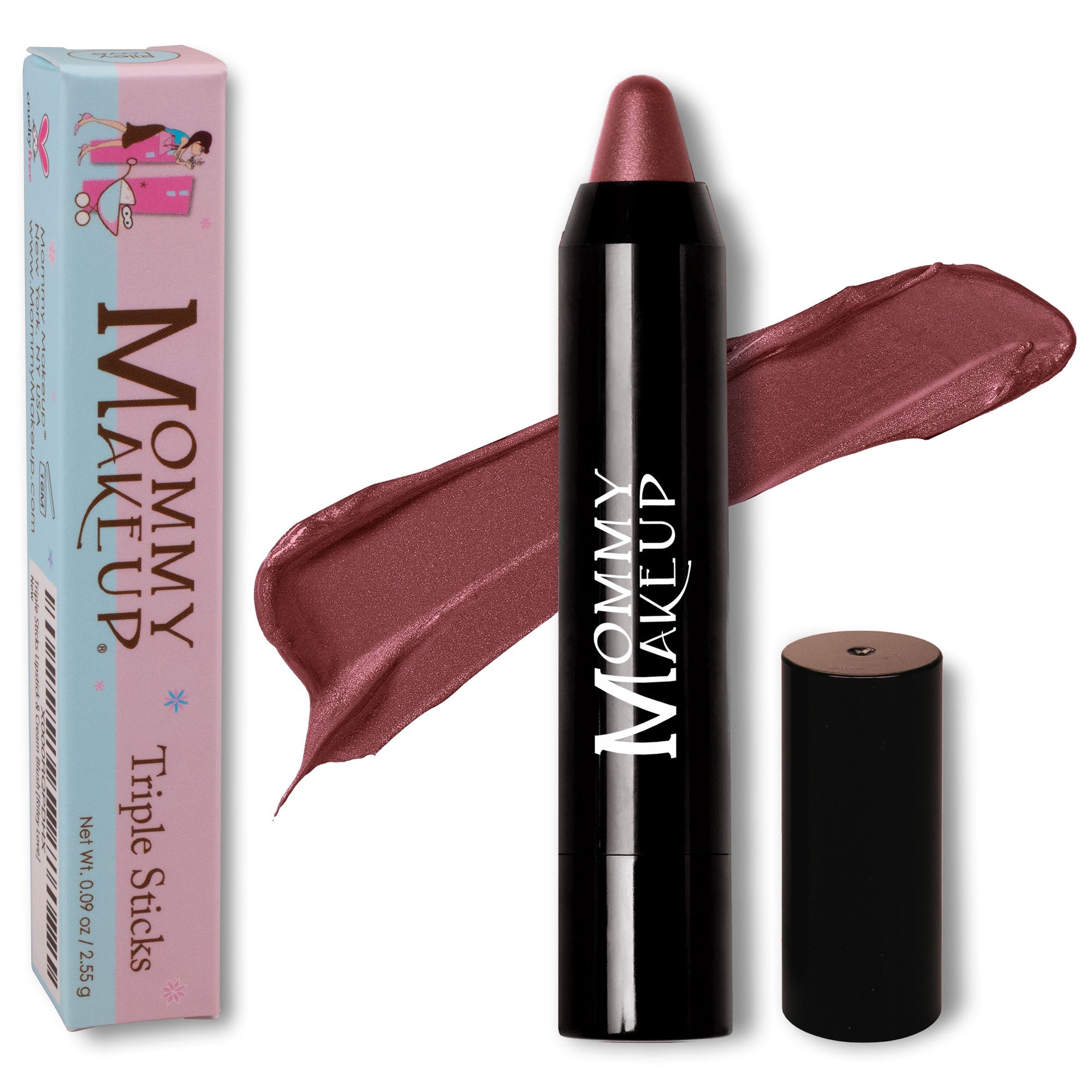 Triple Sticks Lipstick, Cream Blush, and Treatment in Gigi