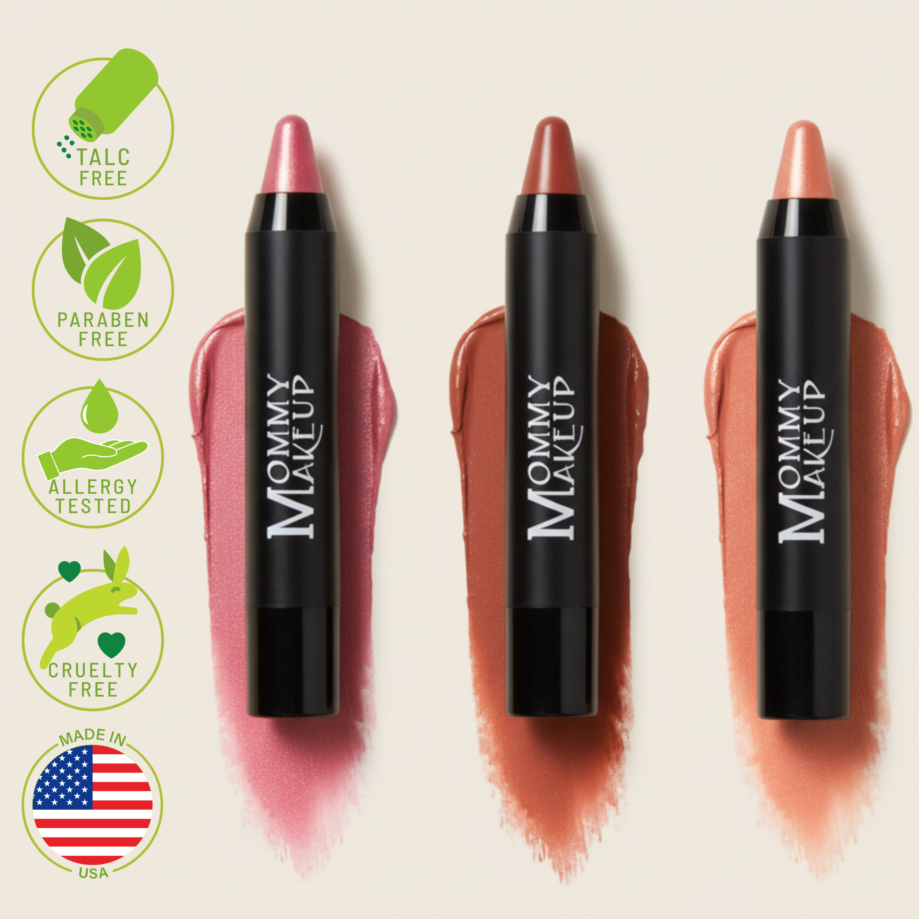 Triple Sticks Lipstick, Cream Blush, and Treatment in Toasted Berry