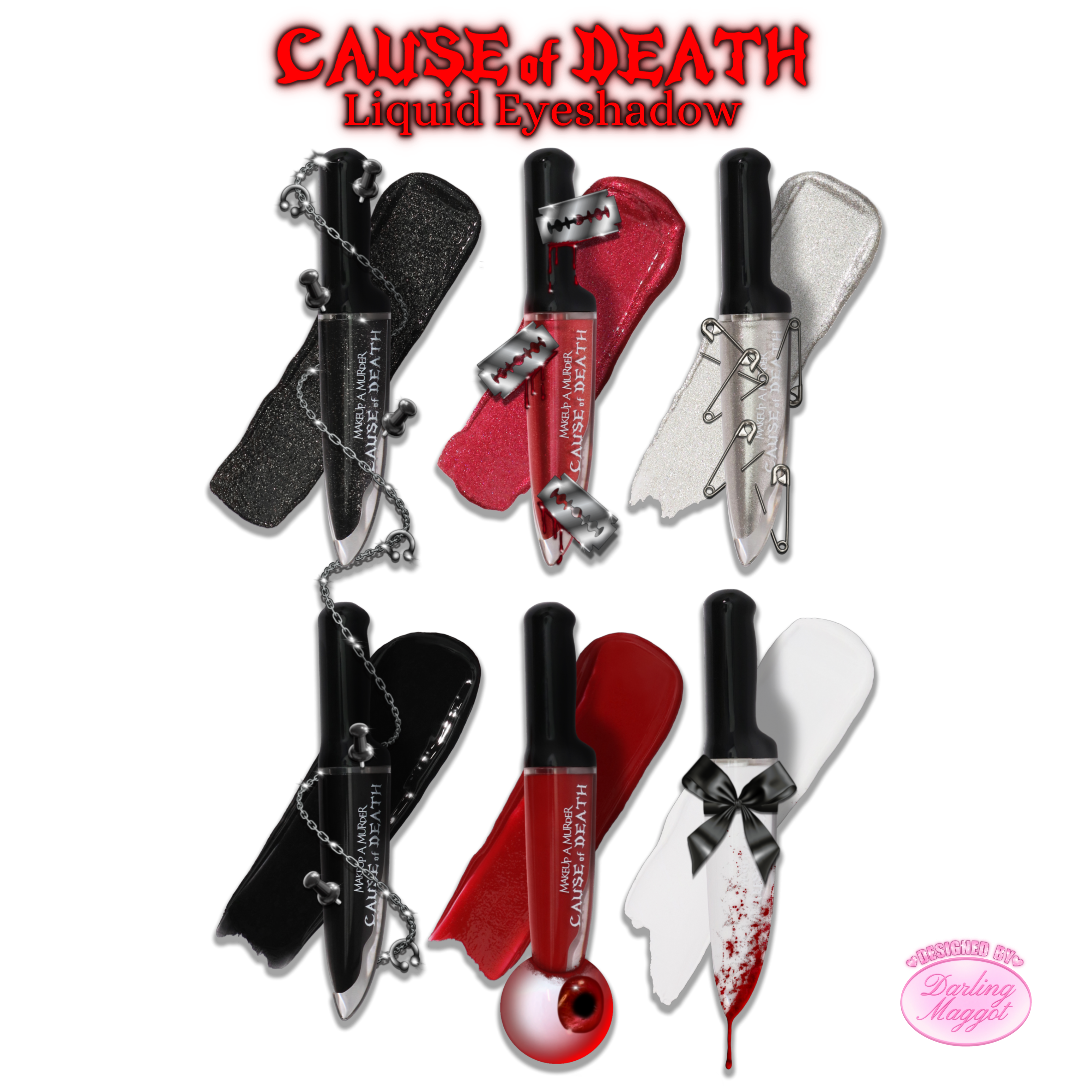 Cause of Death Liquid Eyeshadow Collection — Black Coffin